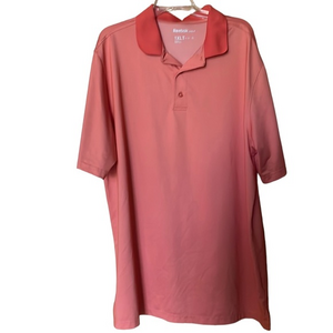 Reebok Golf Big and Tall Men’s Polo‎ Shirt Size 1XLT Coral Active Casual